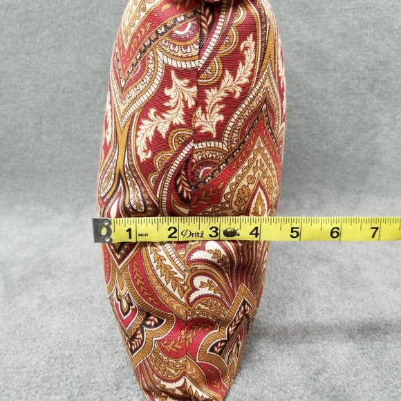 Golden Ridge Throw Pillow Gold Burgundy Multicolor Printed 16x11x4 - New - Picture 7 of 7